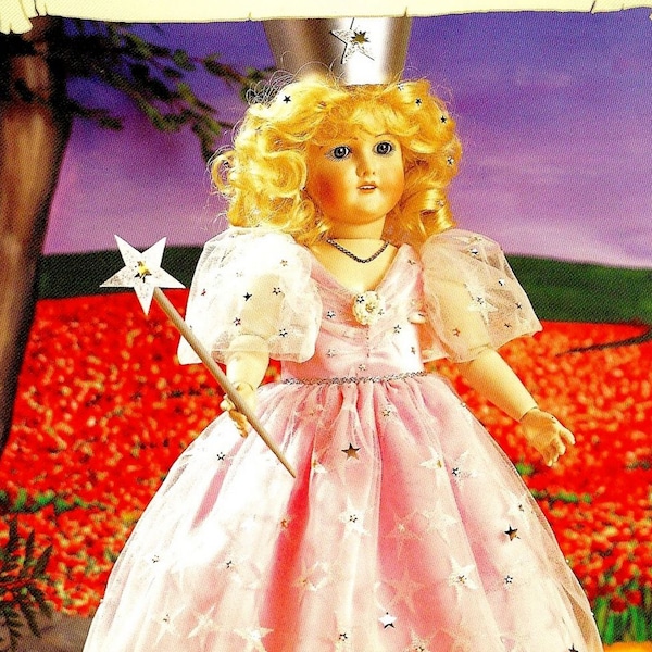 Vintage PDF Pattern The Wizard of Oz Glinda the Witch Doll Clothes Dress Sewing Tutorial 20-22 inch How-to eBook Instant Download 51-56 cm