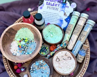 Kit de poción espacial / Juego sensorial efervescente de ciencia STEM