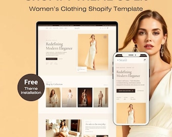 Womens Clothing Shopify Theme | Luxury Fashion Boutique Website Template | OS 2.0