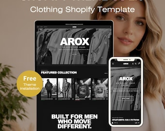 AROX Streetwear Shopify Theme | Dark Fashion Clothing Store Template | Responsive Website Design | OS 2.0