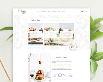 Hello & Co WordPress Theme | Feminine WordPress Theme | Kadence Theme