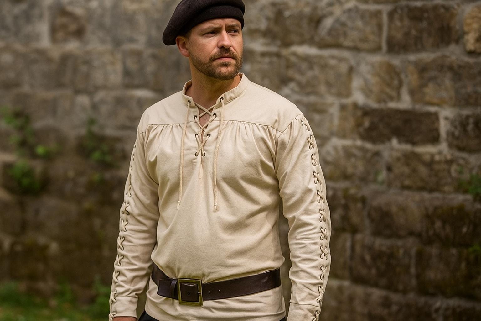 Medieval Knight Warrior Tunic, Renaissance Viking Pirate Shirt for Men ...