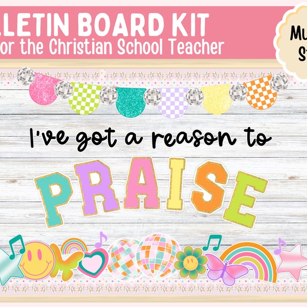 Kit per bacheca scolastica cristiana / Lode e gentilezza (PDF)