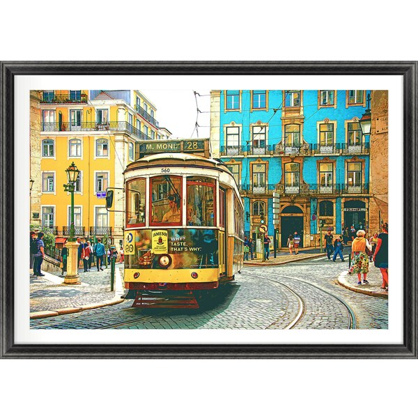 Famous Lisbon Tram, Portugal | Superb Original Digital Art Print | Top Designers | PRINTABLE Digital Download | Premium Colourful Wall Art