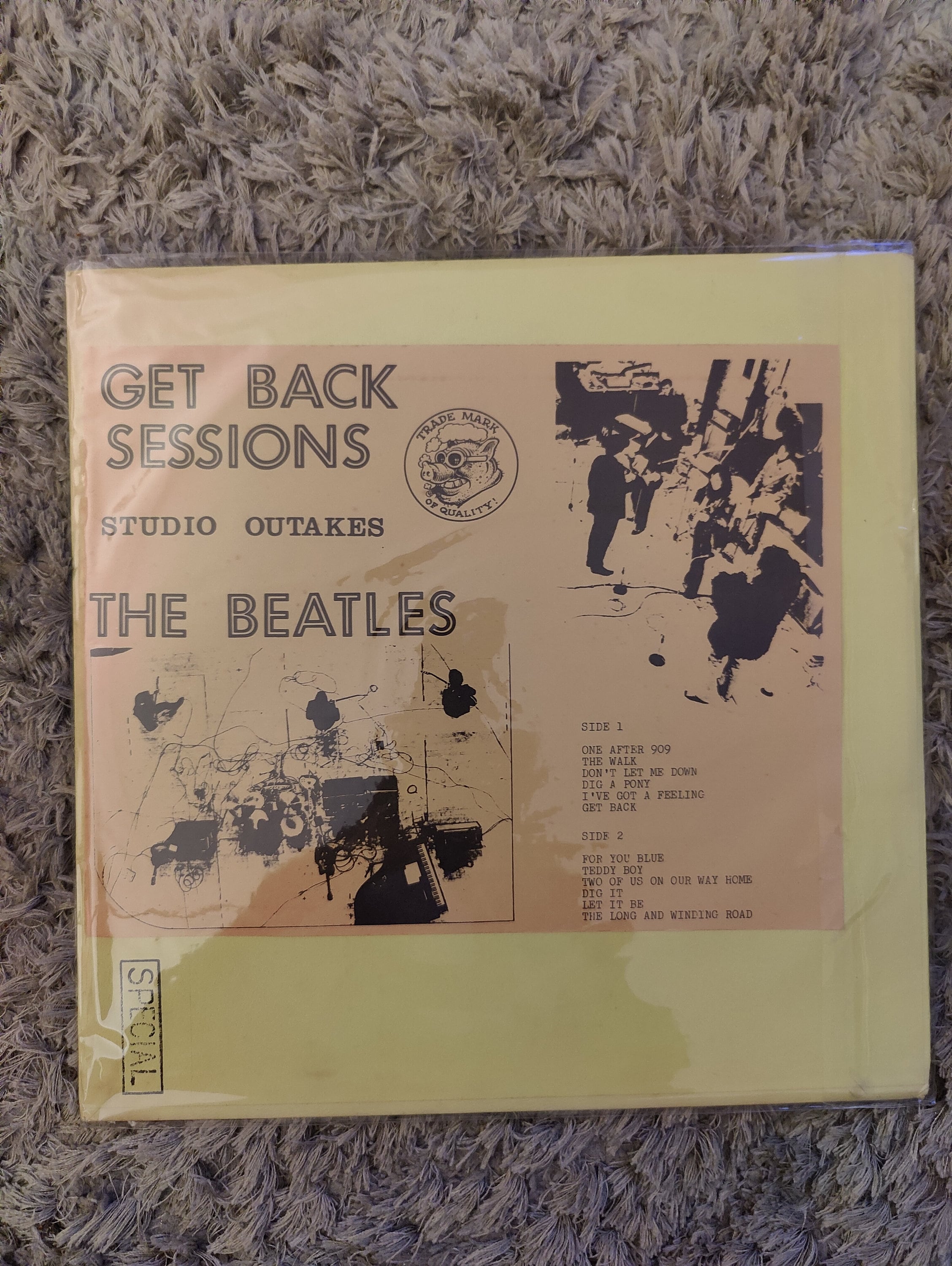 TMOQ / THE BEATLES / THE GET BACK SESSIONS The Beatles : Get Back Sessions - studio outakes, TMOQ 12 Trx with Special  printed on the record sleeve