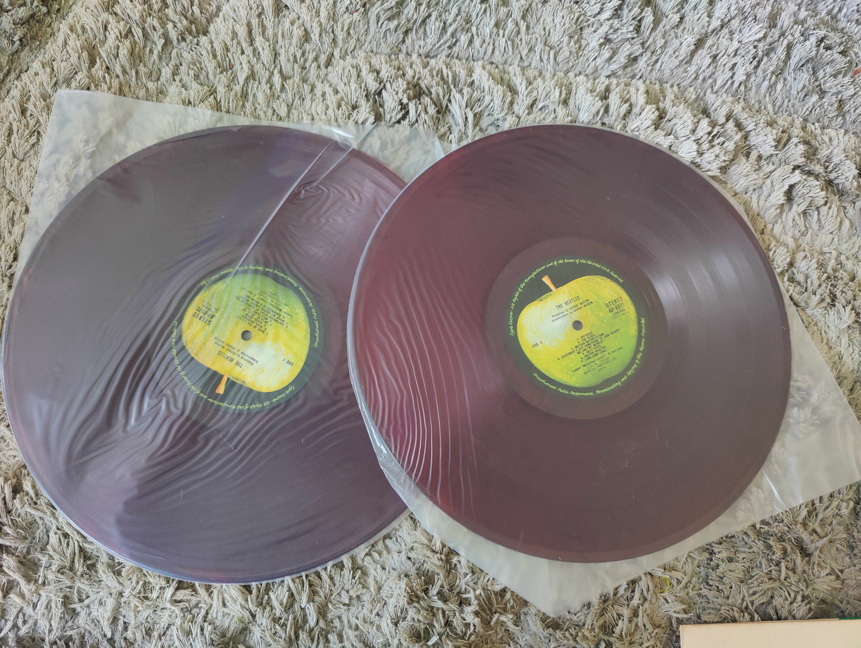 The Beatles : White Album - Japanese Apple Stereo AP8570-71 +