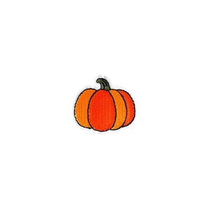 Mini parche de calabaza / Aplique termoadhesivo de otoño / Insignia bordada DIY de Acción de Gracias y Halloween / Accesorio artesanal para chaqueta de niños adolescentes