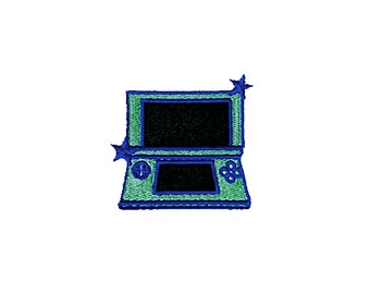 Y2K Video Game Patch | Retro Handheld Game 90s 00s Gamer Iron-On Applique | Geek Teen DIY Embroidered Badge | Kids Backpack Jacket Accessory