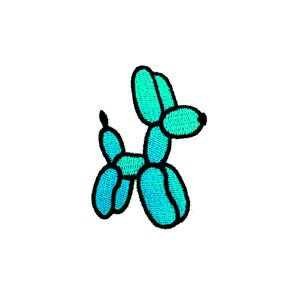 Balloon Dog Tattoo Patch | Music Melanie Singer Body Art Iron-On Applique | Embroidered Kawaii DIY Badge | Teen Backpack Jacket Accessory