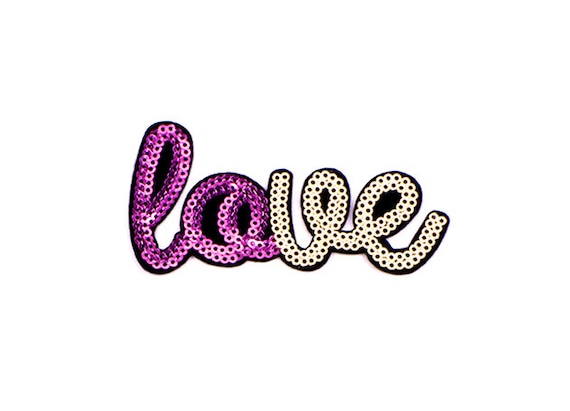 PATCH CUORE TERMOADESIVO CON PAILLETTES - ARGENTO