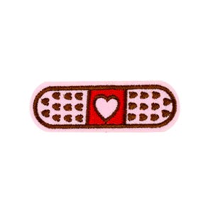 Liebe Bandage Aufnäher | Rosa Erste Hilfe Boo Boo Applikation Aufbügler | Gestickter DIY Craft Badge | Doktor Krankenschwester Arzt Rucksack Jacke Zubehör
