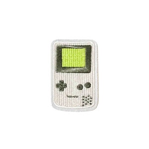 Video Game Patch | Retro Handheld Game 90&#39;s Y2K Gamer Iron-On Applique | Teen Girls Boy DIY Embroidered Badge | Backpack Jacket Accessory