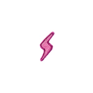 May include: A pink lightning bolt shaped patch.