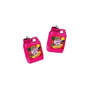 Pingente de jarra de chiclete | Pingente de acrílico em formato de chiclete retrô rosa | Brincos, colar e pulseira com nostalgia dos anos 90 para adolescentes do Y2K