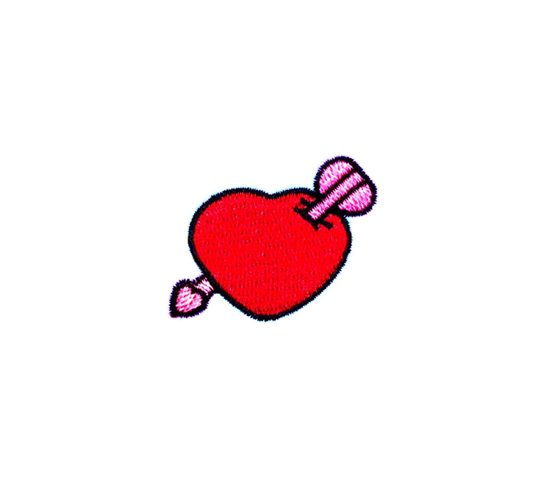 Toppa Termoadesiva Cupido Con Scritta Love 5,5x6,5 Cm - Applicazione A Stiro Per Tessuti