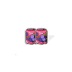 Grape Soda Studs | Mini Kawaii Pop Can Soft Drink Post Earrings | Girls Teen Acrylic Stud Earring Jewelry Gift