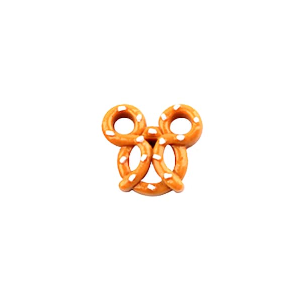 Magical Pretzel Pin | Kawaii Mouse Ears Snack Brooch | 3D Resin Lapel Jewelry | Mini Magic Kingdom Vacation Food Cloisonne Badge Pin