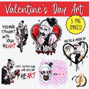 ClipART del Día de San Valentín • ¡Para sublimación, camisetas, calcomanías, pegatinas, tarjetas, arte de pared, máquinas de corte, vinilo imprimible y más!