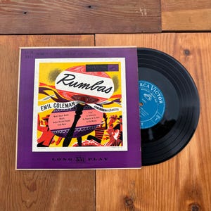 Vintage Rumbas Emil Coleman and His Orchestra 33/Rpm 10”Record