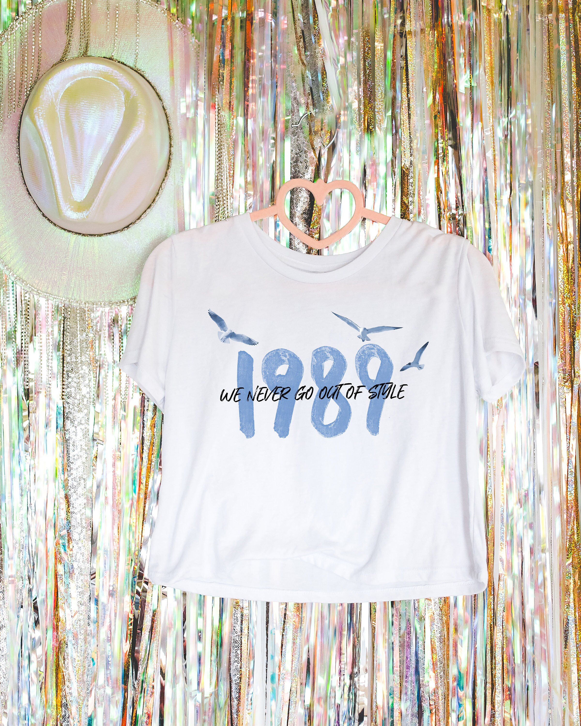 1989 Taylor Crop Top Shirt, Taylor Flowy Cropped Tee