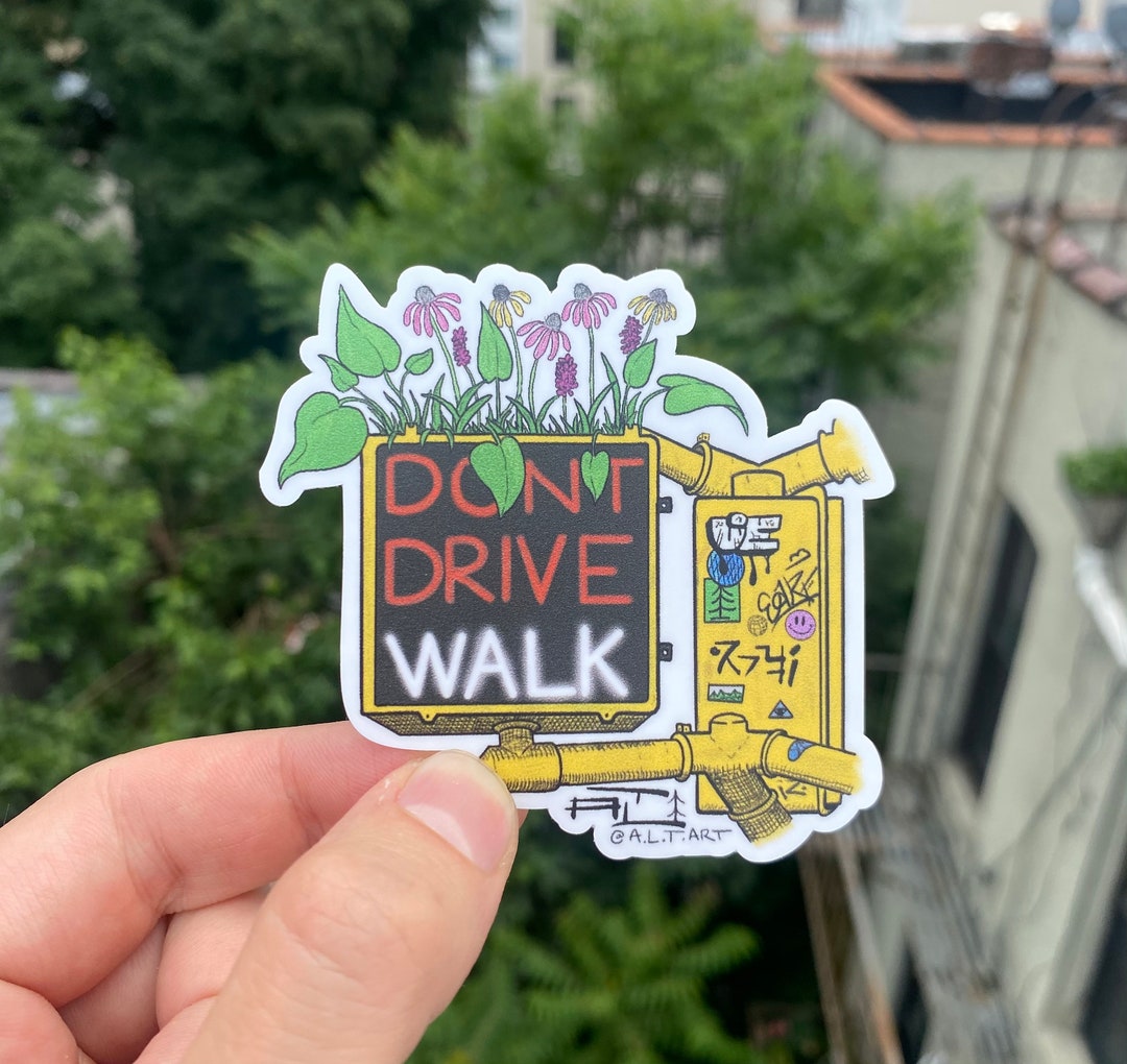 WALK Sign Sticker - Etsy