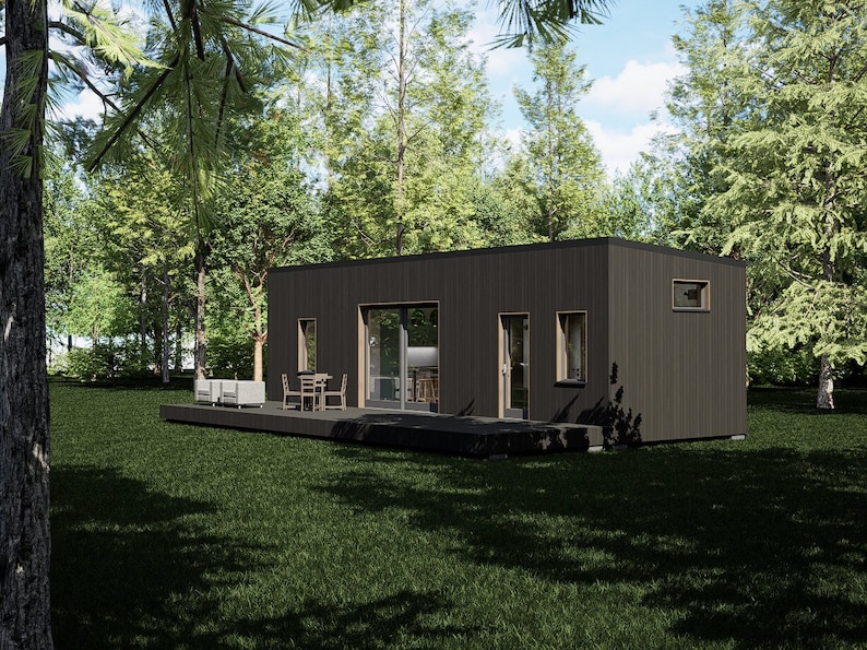 Small House Plan With Loft Modern Tiny Cabin Blueprint 2 Bedroom small-house-plan-with-loft-modern-tiny-cabin-blueprint-2-bedroom