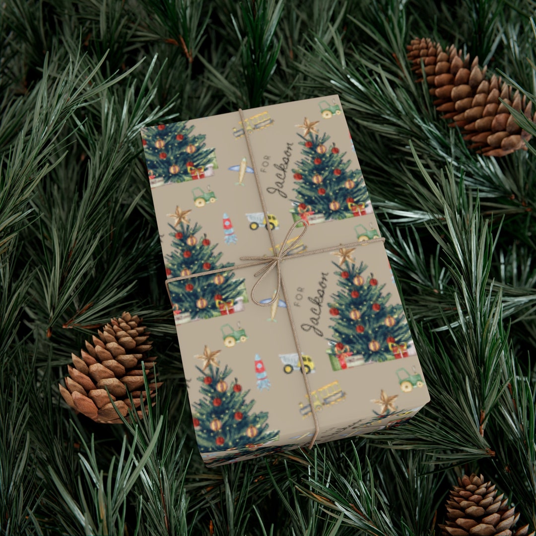 Personalized Christmas Wrapping Paper Vintage Toy Christmas Etsy