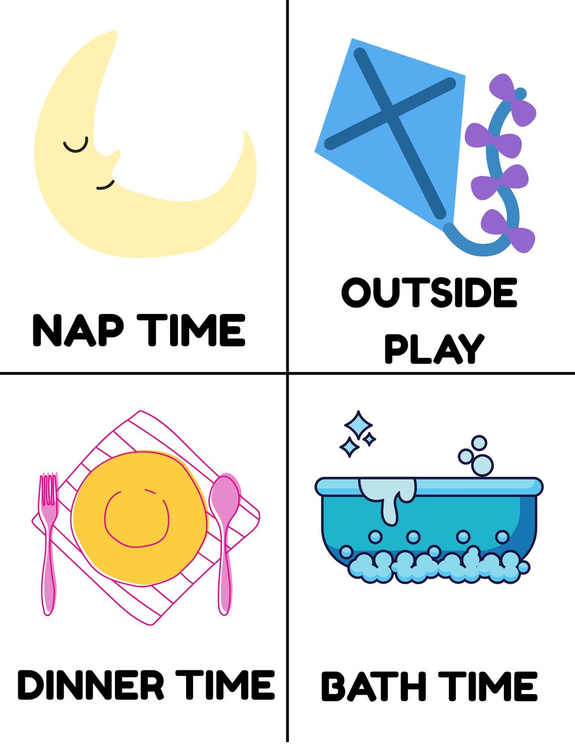 Toddler Routine Cards Printable - Etsy