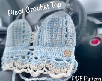 Picot Crochet Top (PDF Pattern)