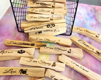 Palo santo grabado