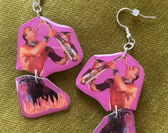 Tim Cappello "Sax Man"/The Lost Boys -- wiggle earrings