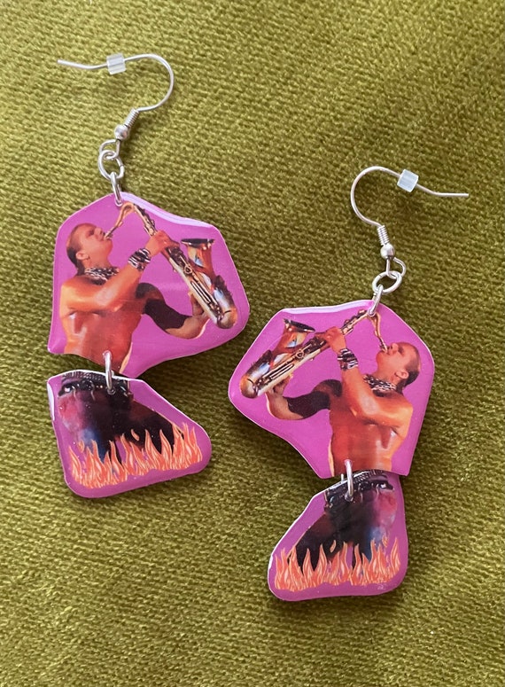 Tim Cappello "Sax Man"/The Lost Boys -- wiggle earrings