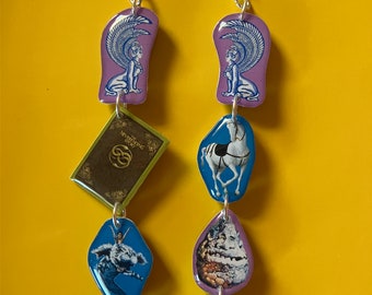 L'histoire sans fin - boucles d'oreilles pendantes à breloques