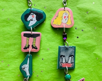 Miss Nelson is Missing - Boucles d'oreilles pendantes à breloques