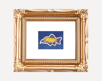 Fish Painting: High Quality Framed Mini Print