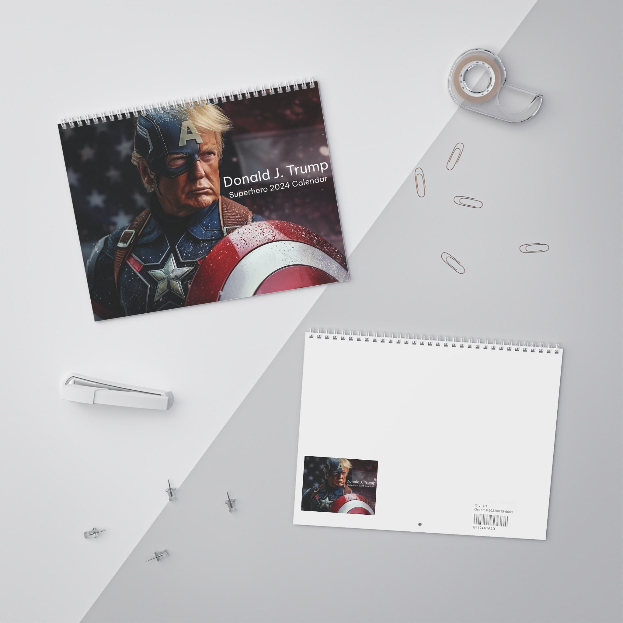 Image of Donald Trump Superhero 2024 Calendar
