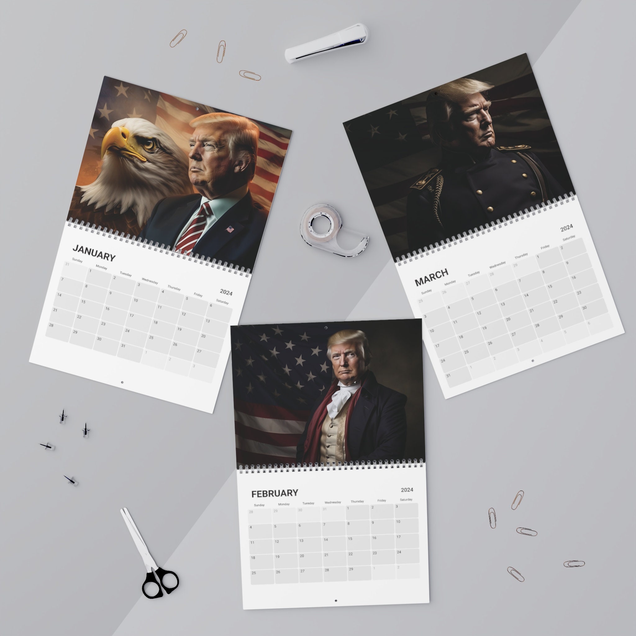 Donald Trump 2024 Calendar sold by Elizabeth Delighted SKU 4731208 Printerval Australia