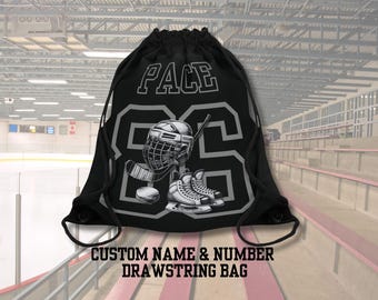Personalisierte Hockey Kordelzugtasche: Mannschaftssport-Rucksack