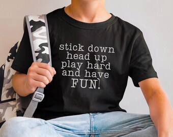 Kids Hockey Motivation Shirt: Youth Sports Apparel