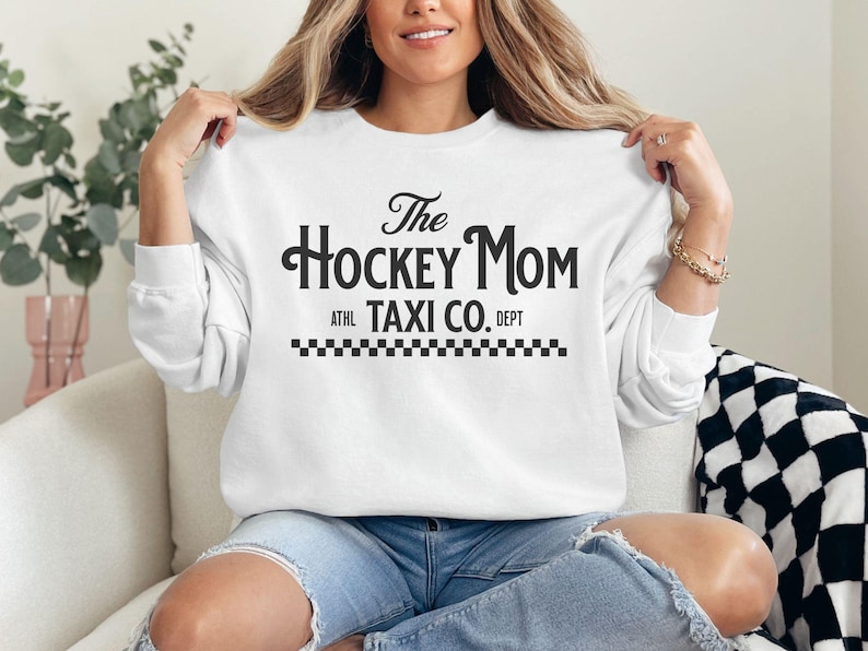 Hockey Mama Sweatshirt, Mom Definition Shirt, Rinkside Social Club, Mom Taxi Apparel, Funny Hockey Mom Gift, Ice Hockey Gift Idea