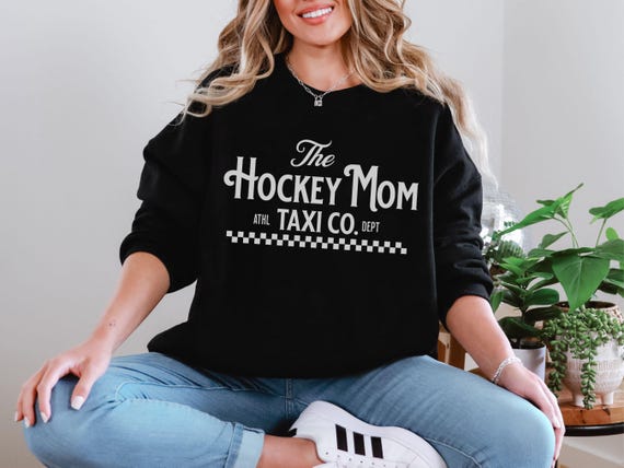 Hockey Mama Sweatshirt: Rinkside Social Club Mom Taxi Apparel