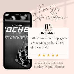 Hockey Manager & Coach Planner: Team Organization, 2026 - 2027 Planner (PDF Download) image 11