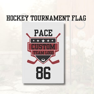 Hockey Banner Sports Banner Team Banner Wall Decoration Hockey Room Decor Hotel Room Decor Hockey Tournament Banner Ice Hockey Tourney Flag