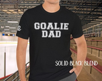 Goalie Dad T-Shirt, Custom Hockey Father's Day Gift