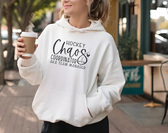 Hockey Chaos Coordinator Hoodie: Hockey Team Manager Gift
