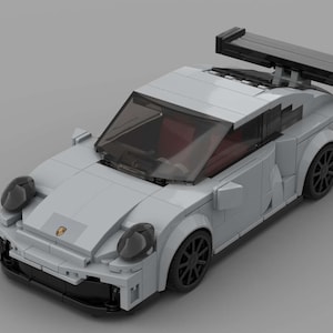 Porsche 911 GT3 Speed Champions Sportscar Custom 8 Stud Wide Car MOC PDF Building Instructions Only digital Download Etsy