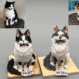 Personalized custom cat wedding cake topper , Pet CakeTopper，Pets Birthday，Cat caketopper , Anniversary Pet，Cat Figurines，Cats Birthday