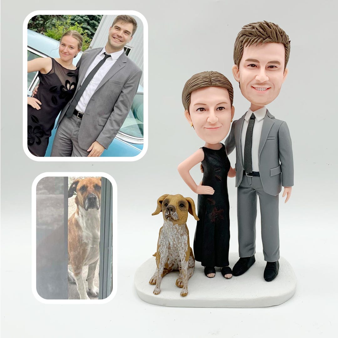 Parents Anniversary Custom Bobblehead Doll Gift main image 0