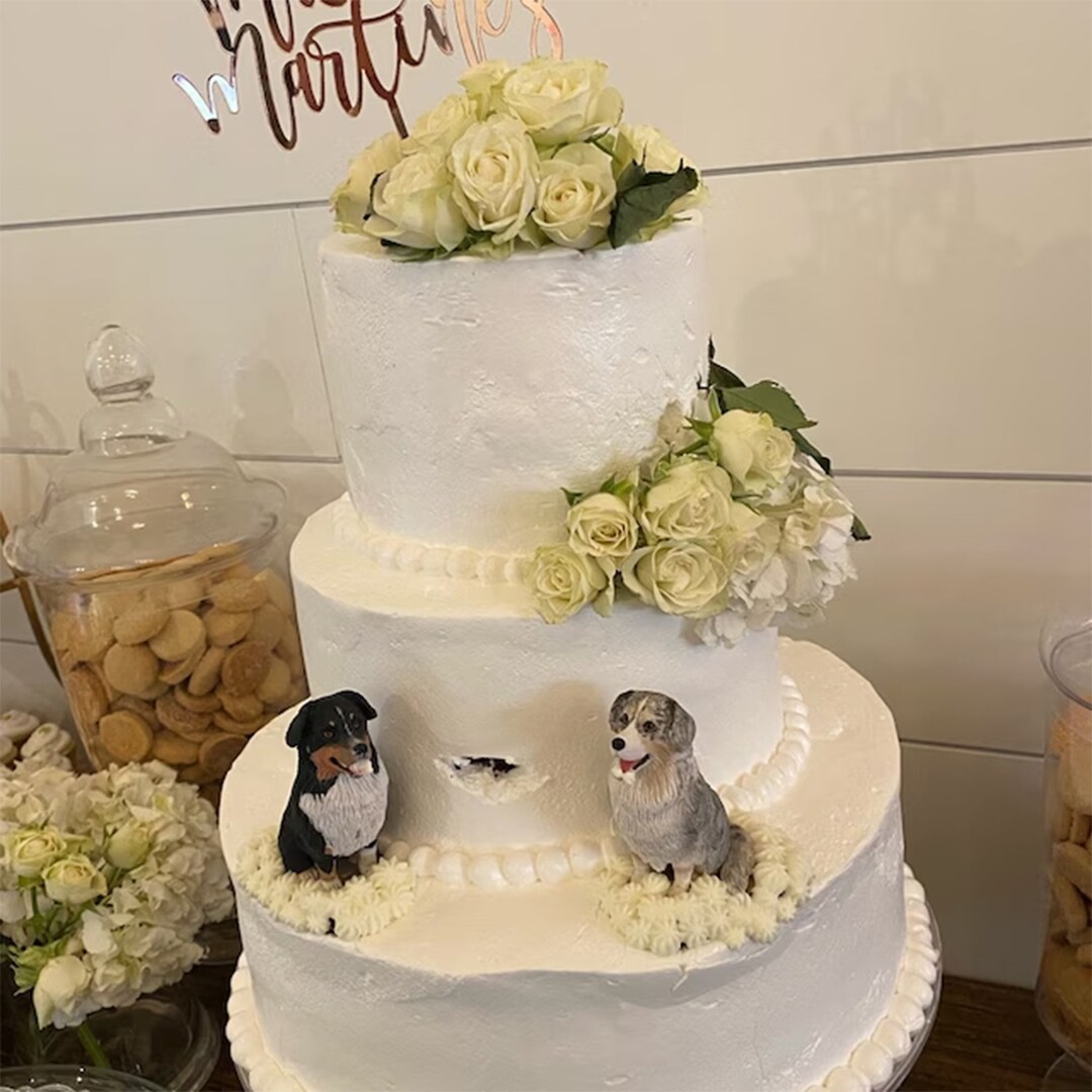Custom Dog Personalised Wedding Cake Toppers,dog Decorations, Dog ...