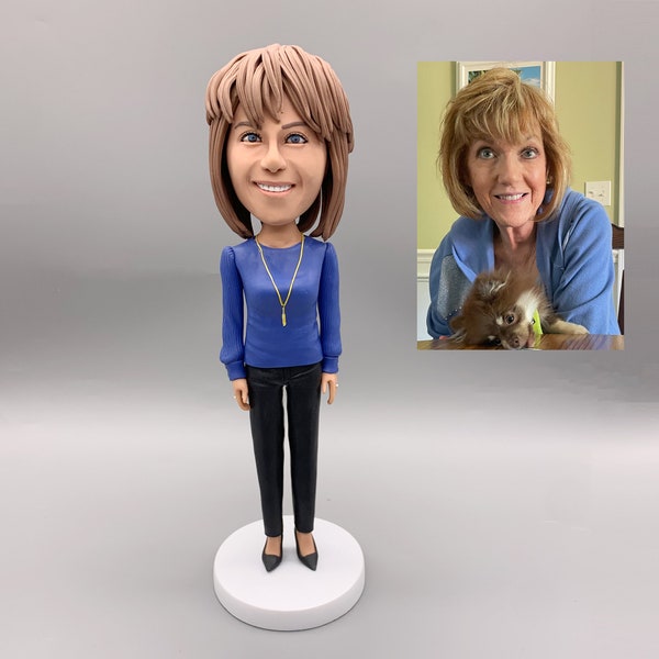 Custom Mom Bobbleheads, Personalized Custom Bobbleheads, Gifts for Mom, Surprise Birthday Gifts, Gifts for Wife, Anniversary Christmas Gifts